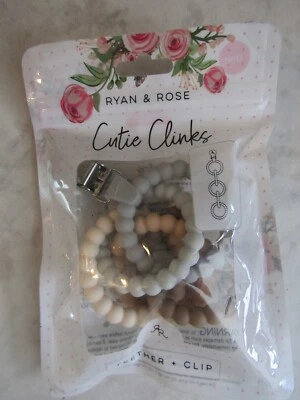 Nuevo en caja Mordedor Ryan And Rose Cutie Clinks + Clip Perfecto para Bebés 0m+ Foto 1 de 2