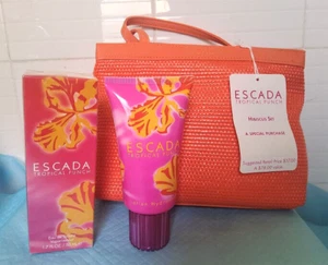 Escada TROPICAL PUNCH ~ 3 Piece Set ~ EDT * Body Lotion * Bag - Picture 1 of 10