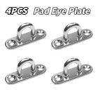 4x Pad Eye Plate with Enclosed Hook Staple Anneau Hardware Kit for Boat Swing
