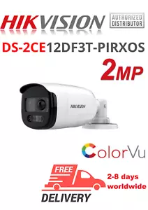 Hikvision DS-2CE12DF3T-PIRXOS F2.8 2 MP ColorVu PIR Sirena Audio Camera NUOVO!!!! - Foto 1 di 1