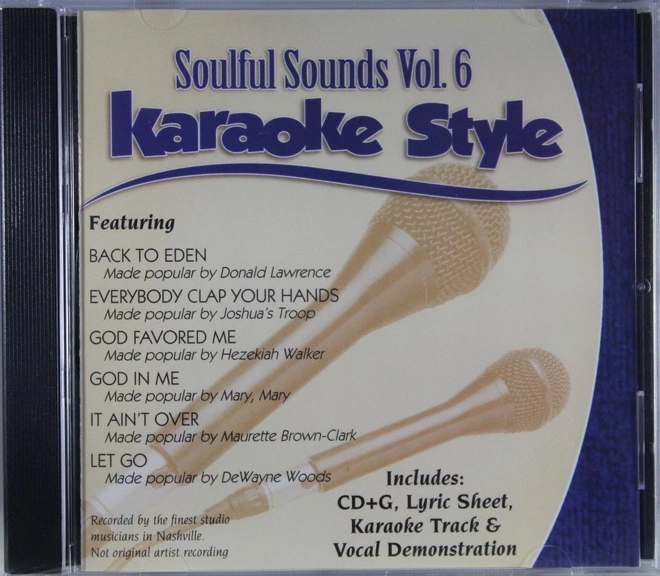 Soulful Sounds Volume 1 Christian Karaoke Style CD G Daywind 6 Songs