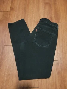 Vintage Levis Corduroy Pants Men's 31x32 Black 5 Pocket Straight Fit - Picture 1 of 7