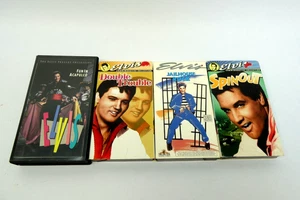 Mixed Lot Elvis Presley VHS Tapes Jailhouse Rock Spinout Double Trouble Acapulco - Picture 1 of 8