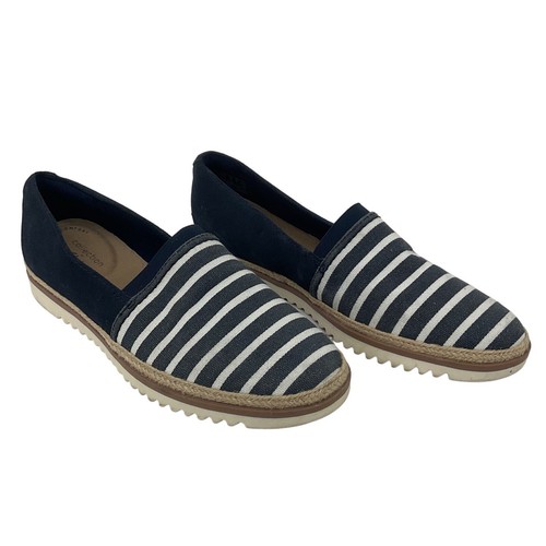 Slip on blu Clarks Serena donna cotone taglia 8 usate