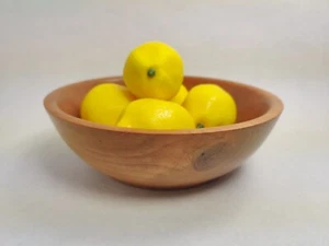 Hand Turned Cherry Wood small Bowl Signed By Artist - Picture 1 of 5