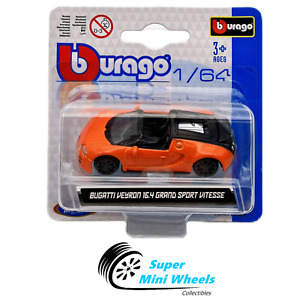 Bburago 1:64 Bugatti Veyron 16.4 Grand Sport Vitesse (Orange)