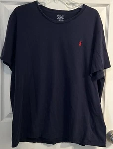 Polo Ralph Lauren t-shirt uomo 2XL blu navy cotone classico pony maglietta casual - Foto 1 di 4