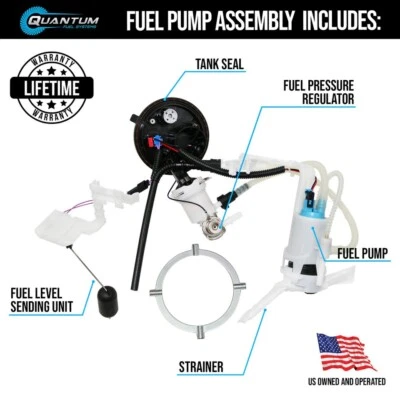 QFS EFI Fuel Pump Module Assembly for 2008-22 Harley-Davidson 75076-08B - Image 1 of 4