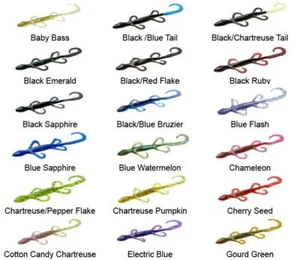 Zoom Super Salt Plus Lizard Carolina Rig Cebo 6" en 9pk - Elija Color Fresh Pack - Imagen 1 de 25