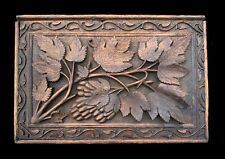 Large Nicely Carved Wooden Box - Indian Vintage / Antique Arts Crafts