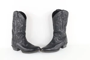 Ariat Heritage Hombres 10 Cuero Envejecido Deertan Western Botas de Vaquero Negras - Imagen 1 de 12