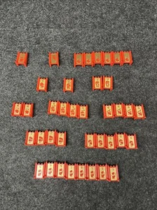 Stratego Game Replacement Pieces Red - Vintage *missing one - Picture 1 of 5