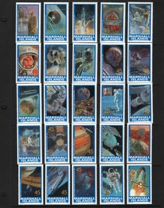 OPC 1989 Marshall Islands Space Exploration Set of 25 Sc#345a-y MNH 49449 - Bild 1 von 1