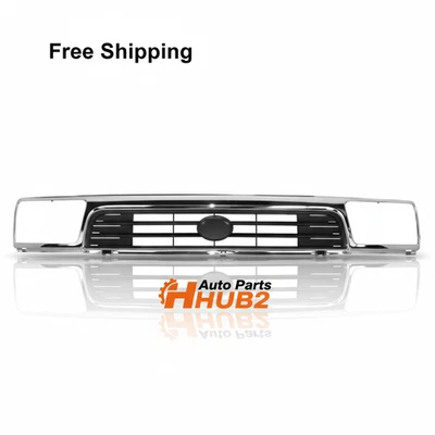 NUEVA PARRILLA DELANTERA CROMADA CON INSERCIÓN DE PLÁSTICO NEGRO PARA TOYOTA 4RUNNER 1992-1995 Foto 1 de 2
