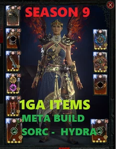 DIABLO 4🔥TEMPORADA 9🔥HYDRA SORC BUILD✨ARTÍCULO COMPLETO x10 (1 GA) - NO MÍTICO✨2B Dorado - Imagen 1 de 1