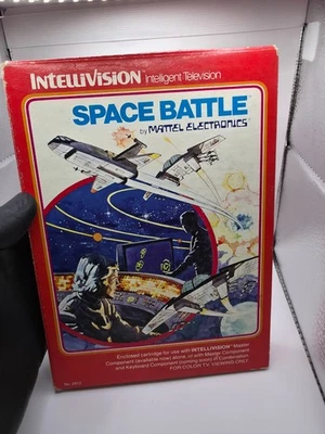 Intellivision Space Battle Complete In Red Box CIB w/ Manual & Overlays - Image 1 of 4