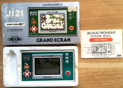 CONSOLE NINTENDO GAME & WATCH DONKEY KONG  JR J i21 COMPLÈTE FR CIB OVP x Junior - Immagine 1 di 4