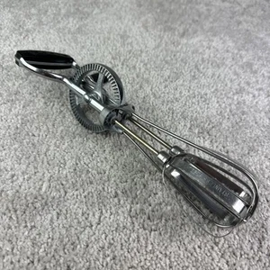 Best Eierschläger Kurbel Handmixer Küchenutensilien Schneebesen schwarzer Griff Vintage - Bild 1 von 6