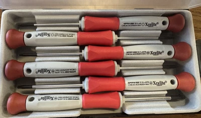 Xcelite XPTX600 Precision Electronic Torx Driver 6 Pcs incl.T5,T6,T7,T8,T10,T15 - Image 1 of 4