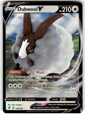 SWSH02: Rebel Clash #153/192 Dubwool V LP - Image 1 of 2