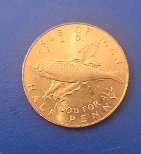 1977 Isle Of Man - (half) 1/2 Penny KM.#40 - Bild 1 von 2