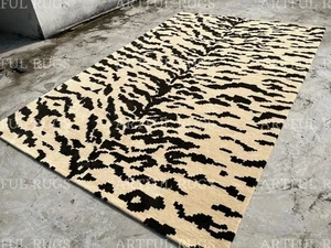 Hand-Tufted Wool Rug 7x10 ft - Nordic Knots Being/Brown Rug, Handmade Area Rug - Picture 1 of 11