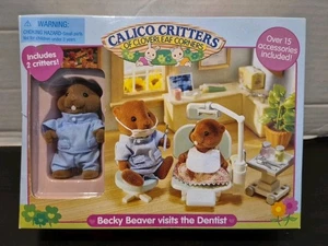VTG Calico Critters Becky Beaver Visits The Dentist Sealed - Picture 1 of 7