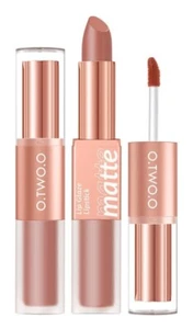 2-in-1 Matte Lip Gloss & Lipstick - Waterproof, Long-Lasting, High Pigment - Picture 1 of 9