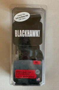 Blackhawk Serpa Auto lock Level 3 Duty Holster Black M&P S&W 5946 LH Basketweave - Picture 1 of 4