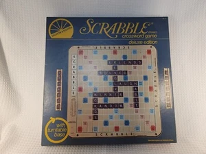 VTG 1977 Scrabble Deluxe Turntable Game Selchow & Righter No Bag For Tiles - Picture 1 of 7