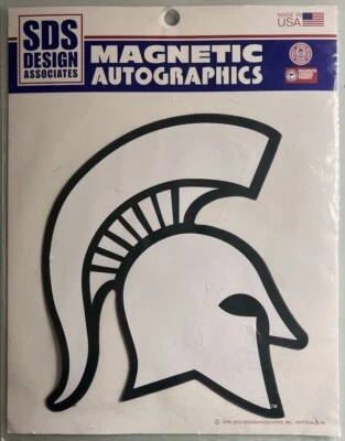NEW 2009 Michigan State Spartans 8” Magnetic Decal $hips Free - Image 1 of 2