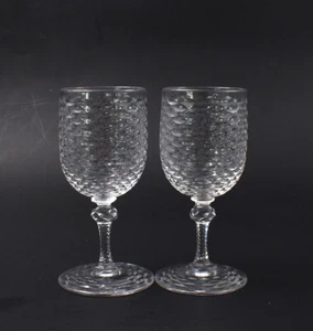 Clichy deux petits verres liqueur cristal fin taillé french crystal 19ème - Imagen 1 de 5