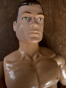 1994 GI Joe 12” Hasbro Action Figure White Scar Brown Hair Blue Eyes Nude Doll - Picture 1 of 8