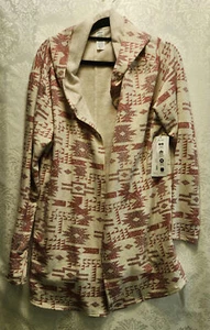 RBX Buttonless Zipperless Hooded Fleece Sweater Cardigan Size XL - Picture 1 of 5