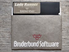 LODE RUNNER, Commodore 64 C64/128, Loose Brøderbund Disk, Fully Tested & Works!