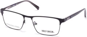 Harley Davidson HD0132T Matte Black 002 Metal Small Eyeglasses Frame 49-16-130 - Picture 1 of 1