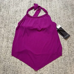 Magicsuit By Miraclesuit NWT Magenta Halter Tanking Top Underwire Swim Top 8 - Picture 1 of 8
