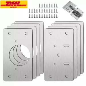 4 Paar Scharnier Reparaturset Schrank Reparaturstück für Seitenscharnierplatte - Bild 1 von 23