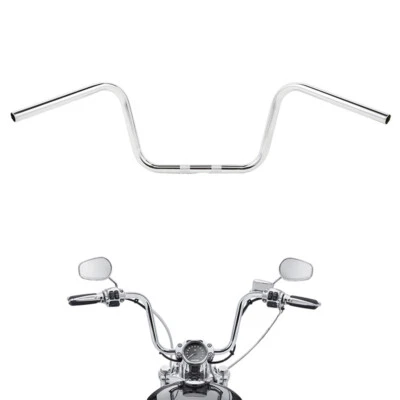 Manillar de 10" Rise Ape Hanger 1" apto para Harley Softail Standard Sportster XL883 Foto 1 de 4