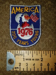American Bicentennial Patch 1976 200 Jahre Young Eagle Flagge Vintage NOS Amerika - Bild 1 von 2