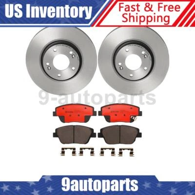 Rotores de freno delanteros Brembo OE pastillas de freno de cerámica para Sonata Hyundai 2011-2015 Foto 1 de 4