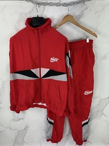 Traje de chándal vintage de nailon Coca Cola estilo retro rave talla M - Imagen 1 de 17