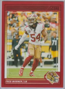 2024 Score San Francisco 49ers Fred Warner #249 Red Parallel - Bild 1 von 1