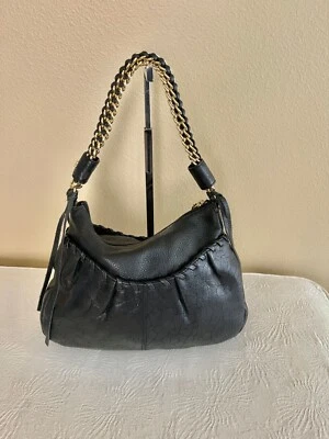 Auténtico. Bolso de Mano BODHI Gaansevort Cadena Cuero Negro $598 Foto 1 de 4