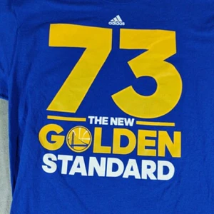 Adidas Shirt Mens XL Golden State Warriors Medium “73 The New Golden Standard" - Picture 1 of 8