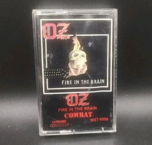 *RARE* OZ - Fire In The Brain (Cassette, 1984) Combat Release Metal! MXT-8006  - Picture 1 of 5