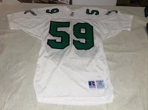 Authentic Seth Joyner Mike Mamula Philadelphia Eagles Russel Jersey Man 40 White - Picture 1 of 8