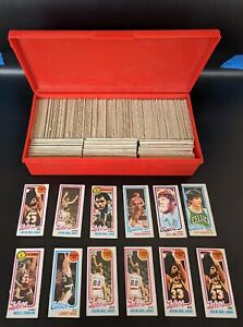 Massive 600+ 1980-81 Topps Basketball Separated Mini Card Lot Bird Magic Kareem