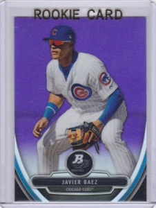 JAVIER BAEZ Bowman Platinum CHROME REFRACTOR $$ ROOKIE CARD Chicago Cubs RC! - Picture 1 of 2