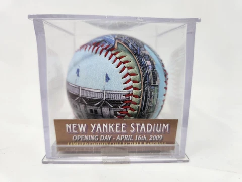 Yankee Stadium Opening Day Collectible Baseball April 16, 2009 New In Box Cover